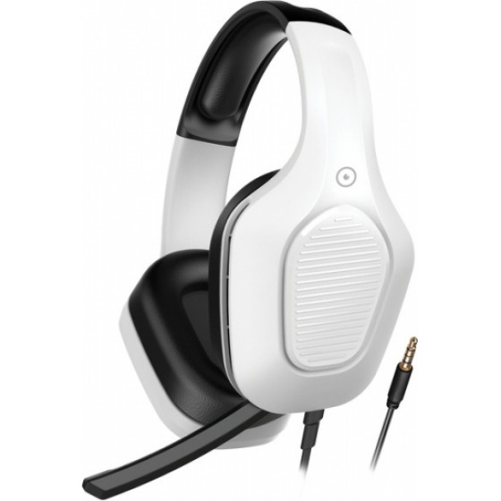 Muvit Gaming Stereo Headphones 3.5mm Jack 2m Cable PS4/5 White - (MGH102)