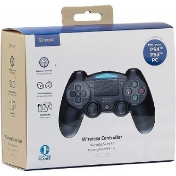 Muvit Playstation 4 / Playstation 3 / Pc Wireless Gamepad Controler - (MGPSC300)