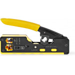 Nedis CCGG89510BK Crimp Pliers Cutting / Plier / STRIPPING, Rubber / Steel Black / YELLOW