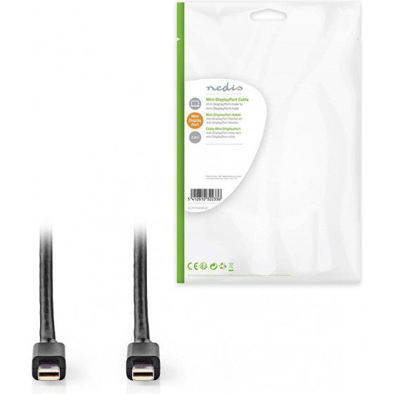 Nedis CCGP37504BK20 Mini Displayport CABLE, Displayport 1.4 2.00m BLACK