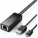 Ugreen Micro Usb 2.0 To 1 Fast Ethernet Black - (30985)
