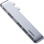 Ugreen Multi Function Dual Type-C Converter CM251 Gray 60559 - (CM251/60559)
