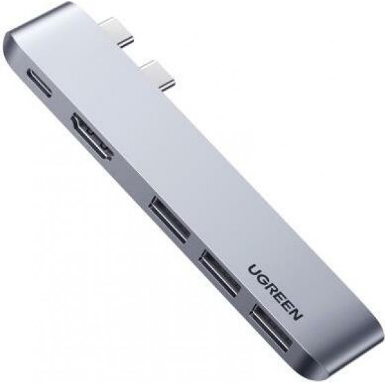 Ugreen Multi Function Dual Type-C Converter CM251 Gray 60559 - (CM251/60559)