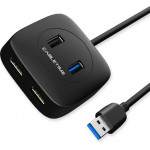 Cabletime Usb Hub AMAF4, Usb 3.0/Micro USB/3x Usb 2.0, 1m, �����