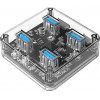 Orico Usb Hub MH4U-U3, 4x USB, 5Gbps, ������� - (MH4U-U3-10-CR-BP)