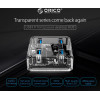 Orico Usb Hub MH4U-U3, 4x USB, 5Gbps, ������� - (MH4U-U3-10-CR-BP)