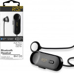 NSP Bluetooth BN120 Magnet Clip On Headset V5.3 (2 ��������) BLACK