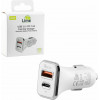 Lime Successories Lime Dual ��������� ����������� Usb 3.0/Pd Type C Fast Car Charger Qc 3.0 LCUPD21 40W 5V-7A/9V-4.8A/12V-3.6A WHITE