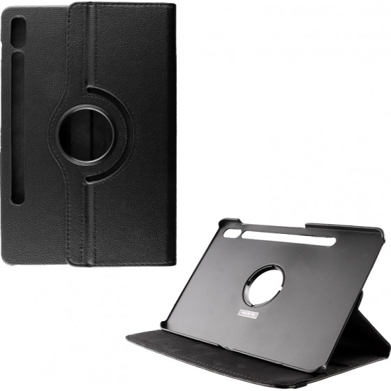 Volte-Tel ���� Samsung T730 Tab S7 FE/T970 Tab S7+/X800 Tab S8+ 12.4'' Leather Book Rotating Stand BLACK