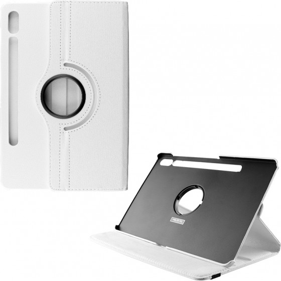 Volte-Tel ���� Samsung T730 Tab S7 FE/T970 Tab S7+/X800 Tab S8+ 12.4'' Leather Book Rotating Stand WHITE - (5205308277481)