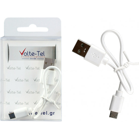 Volte-Tel Micro Usb Devices - Usb ��������� 1.5A 0.22m WHITE - (5205308242687)