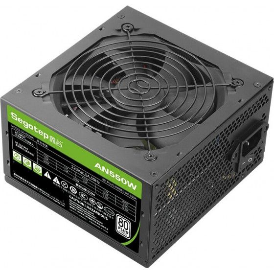 Segotep AN550W 80PLus Psu 120mm Hydraulic Pwm Fan Non-Modular Power Supply - (313011004590)