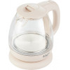 Adler Electric Glass Kettle 1L Cream - (AD1283C)