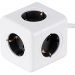 GloboStar Travel Powercube Pro Certified ��������� 5 ������ �� 1.5m K������ - 5 ������ ��������� Childproof Eu Schuko Ac 220-240V �7.5 x �7.5 x �7.5 - ����� �� ���� - Max Load 3680W/16A - (79644)