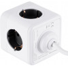 GloboStar Travel Powercube Pro Certified ��������� 6 ������ �� 1.5m K������ - 4 ������ ��������� Childproof Eu Schuko Ac 220-240V & 2 ������ Usb Max 2.1A/Dc 5V �7.5 x �7.5 x �7.5 - ����� �� ���� - Max Load 3680W/16A - (79639)