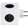GloboStar Travel Powercube Pro Certified ��������� 6 ������ �� 4 ������ ��������� Childproof Eu Schuko Ac 220-240V & 2 ������ Usb Max 2.1A/Dc 5V �7.5 x �11.5 x �7.5 - ����� �� ���� - Max Load 3680W/16A - (79633)