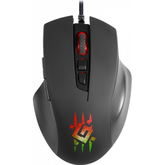 Defender GM-700L Wolverine Gaming Wired Optical Mouse Rgb 7D 12800dPi - (52700)