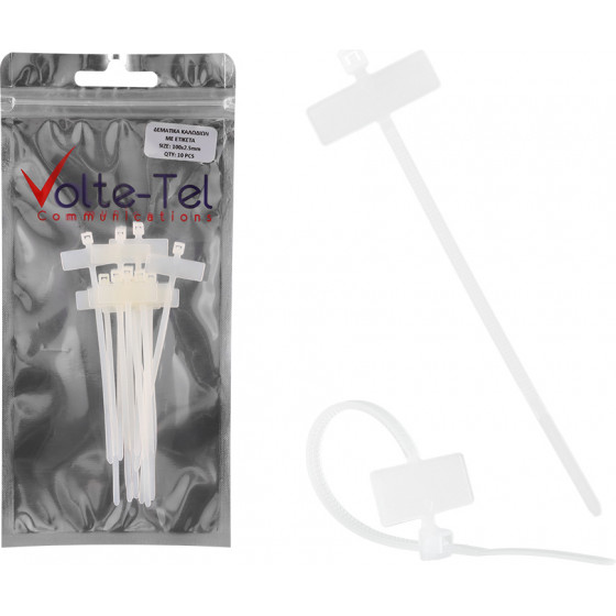 Volte-Tel ��������/���������� �������� Nylon ��������� �� ������� 2.5mm ������ 10cm ����� ������� 10 ���. - (5205308310676)