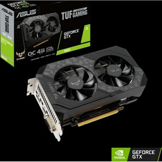 Asus Vga TUF-GTX1650-O4GD6-P-GAMING,4GB ,GDDR6 - (90YV0EZ2-M0NA00)