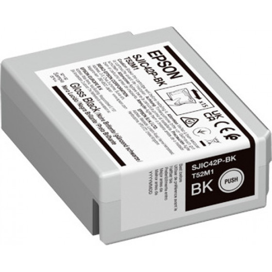 Epson Black Crtr Colorworks C4000E - (C13T52M140)