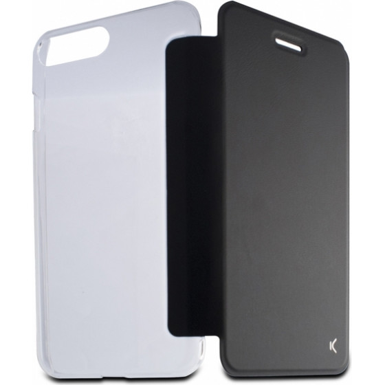 Ksix Book Iphone 7 / 8 / Se (2020) Slim Trans Black - (B0935FU24)