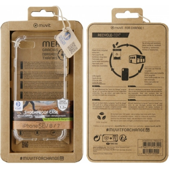 Muvit Recycletek Rugged Iphone 7 / 8 / Se (2020) Trans Backcover - (MCBKC0150)