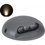 GloboStar STEP-Luna ����������� ��������� ����������� - ��������� Led 3W 330lm 10� Dc 24V ��������� IP65 �12 x �3cm ����� ����� 3000K - ���� ������� - 3 Years Warranty - (90622)
