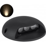 GloboStar STEP-Luna ����������� ��������� ����������� - ��������� Led 3W 330lm 10� Dc 24V ��������� IP65 �12 x �3cm ����� ����� 3000K - ����� - 3 Years Warranty - (90616)