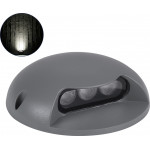 GloboStar STEP-Luna ����������� ��������� ����������� - ��������� Led 3W 345lm 10� Dc 24V ��������� IP65 �12 x �3cm ������ ����� 4500K - ���� ������� - 3 Years Warranty - (90623)