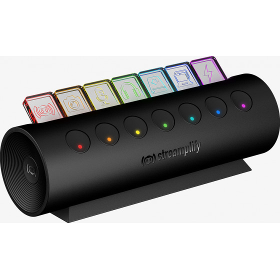 Streamplify Hub Ctrl 7, 7x Usb 3.0 Type A, RGB, 12V, Eu Power Cable - Black - (TVSP-005)