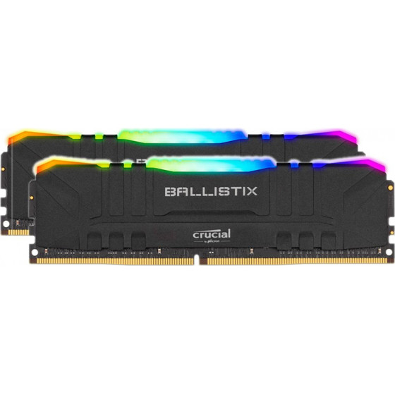 Crucial Ballistix Rgb 32GB Kit (2 x 16GB) DDR4-3200 Desktop Gaming Memory (Black) - (BL2K16G32C16U4BL)