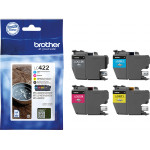 Brother ������ Inkjet Lc Black, Cyan, Magenta, Yellow Cartridge - (LC422VAL)