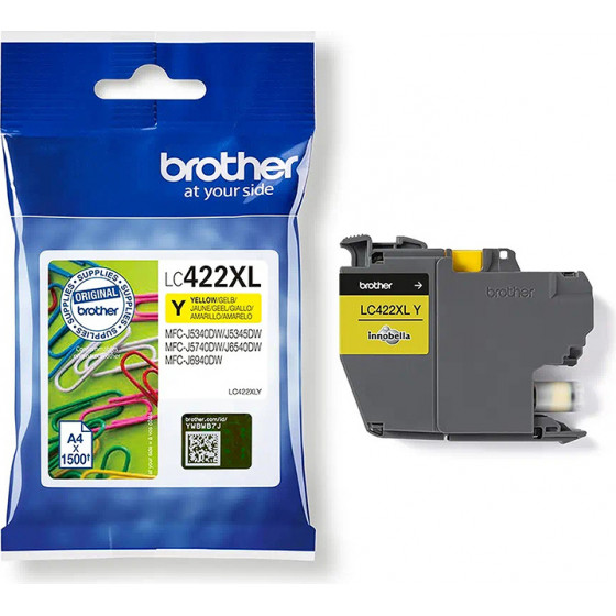 Brother ������ Inkjet Lc Yellow Cartridge - (LC422XLY)