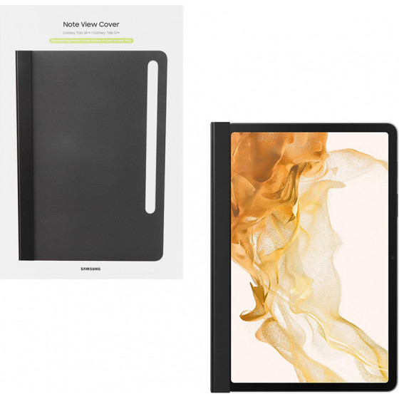 Samsung ���� T730 Tab S7 FE/T970 Tab S7+/X800 Tab S8+ 12.4'' Note View Cover Flip Black Packing Or - (EF-ZX800PBEGEU)