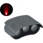 GloboStar TREELIGHT-Zina ����� ����� �������� Wall Washer ��� ���� - ������ Led 3W 300lm 30� Dc 24V ��������� IP65 �9 x �6.5 x �4cm ������� - ���� ������� - 3 Years Warranty - (S-90998)
