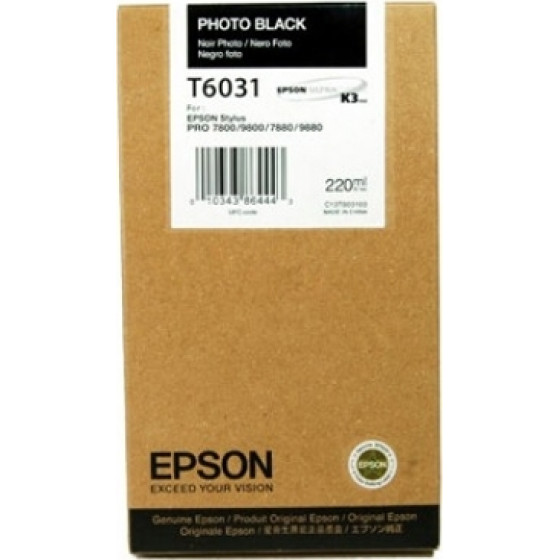 Epson ������ Inkjet T6031 Photo Black - (C13T603100)