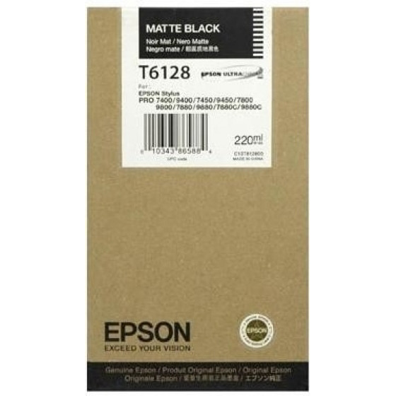 Epson ������ Inkjet T6128 Matte Black - (C13T612800)