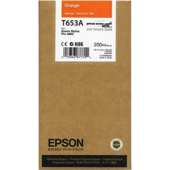 Epson ������ Inkjet T653A Orange - (C13T653A00)