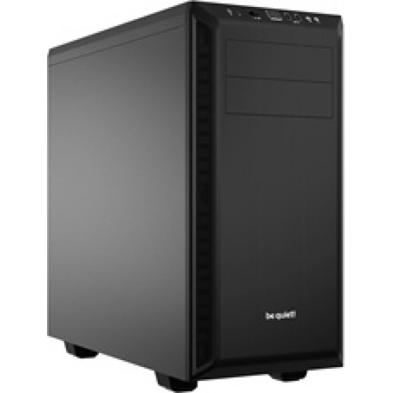Bequiet Pc Chassis Pure Base 600 Midi Tower ATX, BLACK, W/O PSU, 1X14CM Pure Wings 2 FAN, 1X12CM Rear Pure Wings 2 FAN, 3YW. - (BG021)