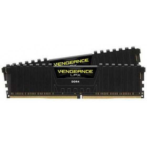 Corsair Ram Dimm XMS4 Kit 2x32GB DDR4, 3600MHz, Latency 18-22-22-42, 1.35V, Vengeance LPX, Xmp 2.0, BLACK, LTW. - (CMK64GX4M2D3600C18)