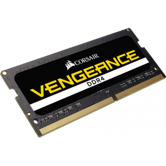Corsair Ram Sodimm XMS4 8GB DDR4, 3200MHz, Latency 22-22-22-53, 1.20V, VENGEANCE, BLACK, LTW. - (CMSX8GX4M1A3200C22)