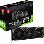 MSI Vga PCI-E Nvidia Gf LHR, 10GB/320BIT, GDDR6X, HDMI/3x Display PORT, 2 Slot FANSINK, 3YW. - (Rtx 3080 Ventus 3X Plus 10G OC)