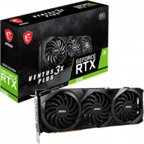 MSI Vga PCI-E Nvidia Gf LHR, 10GB/320BIT, GDDR6X, HDMI/3x Display PORT, 2 Slot FANSINK, 3YW. - (Rtx 3080 Ventus 3X Plus 10G OC)