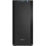 Sharkoon Pc Chassis Midi Tower ATX, BLACK, W/O PSU, 1x12CM Front FAN, 1x12CM Rear FAN, 2YW. - (M25-V)