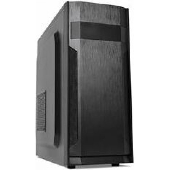 Supercase Pc Chassis F55A, Midi Tower ATX, BLACK, W/O PSU, 1x 8CM Rear FAN, 2YW. - (BR-752830949355)