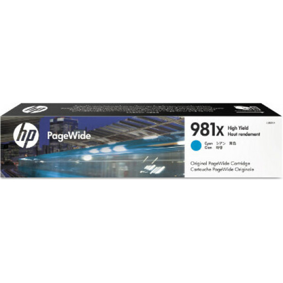 HP No No 981X Cyan Pagewide Ent - (L0R09A)