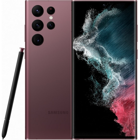Samsung Galaxy S22 Ultra 5G 256/12 Burgundy - (SM-S908BDRGEUE)
