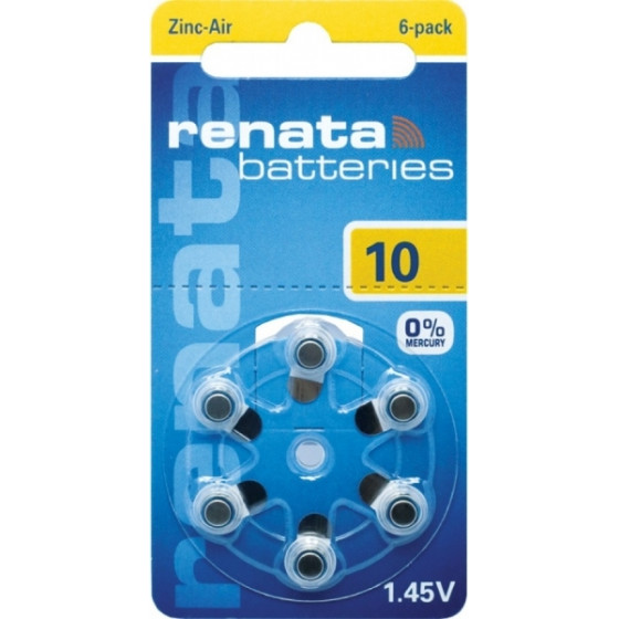Renata Sbat 029 ZA10 �������� 1.45V ������ 6 ��������� ��������� - (RENZA10)