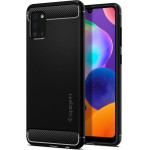 Spigen Rugged Armor Samsung A31 Black Backcover - (SPASA31B)