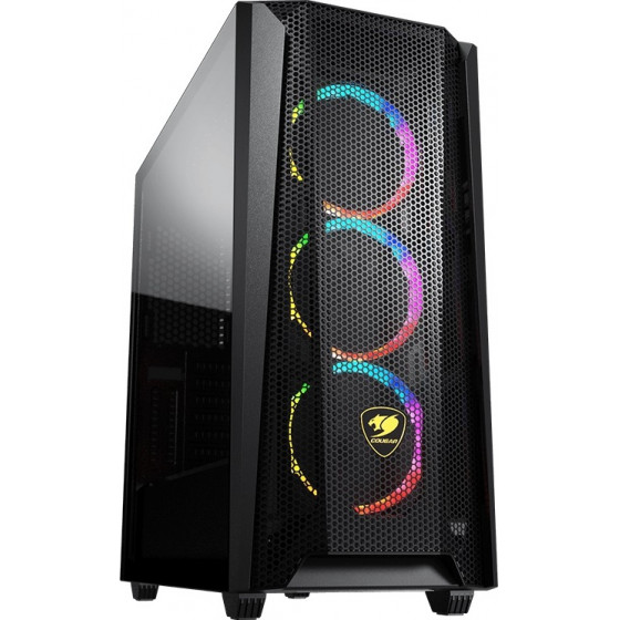 COUGAR CC- Case T Glass Middle Black - (MX660 Mesh RGB)